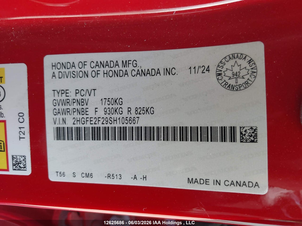 2025 HONDA CIVIC LX thumbnail 10