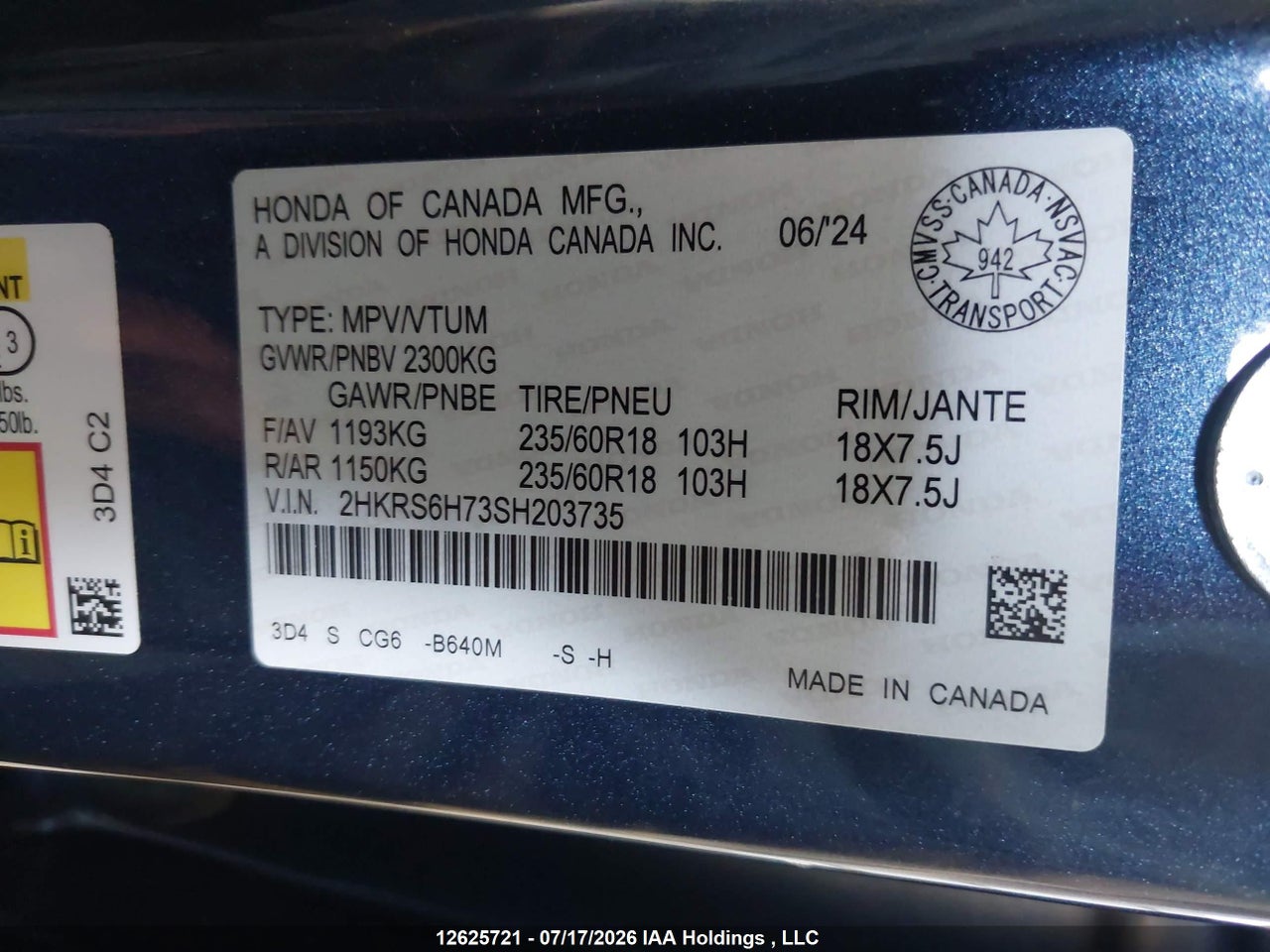 2025 HONDA CR-V EX-L HYBRID thumbnail 10