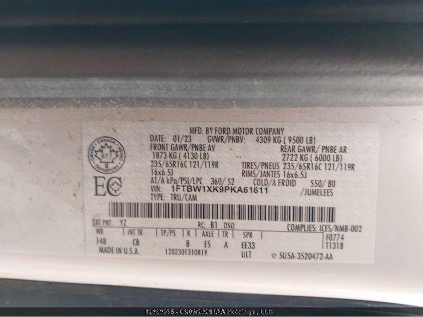 2023 FORD E-TRANSIT-350 CARGO thumbnail 10