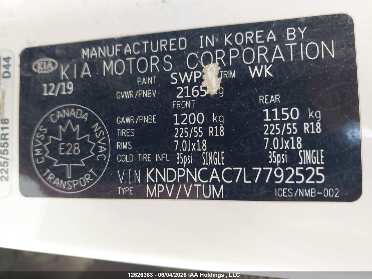 2020 KIA SPORTAGE thumbnail 10