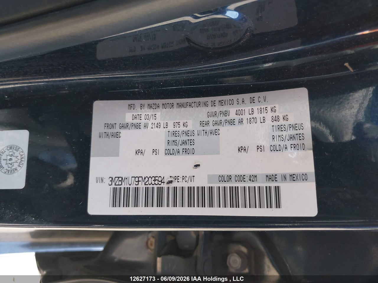 2015 MAZDA MAZDA3 thumbnail 10