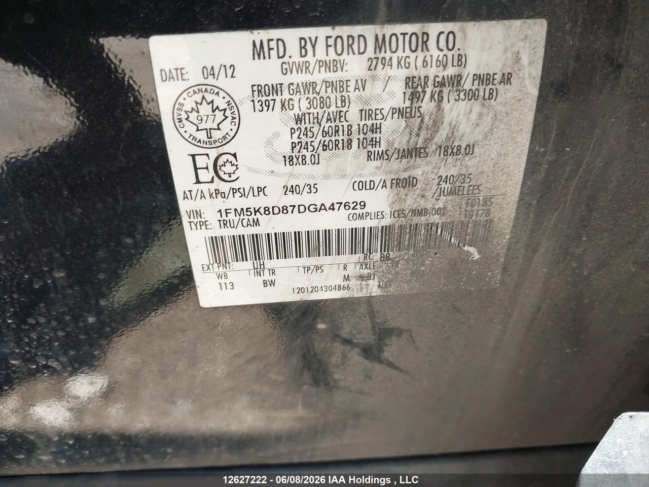 2013 FORD EXPLORER thumbnail 10