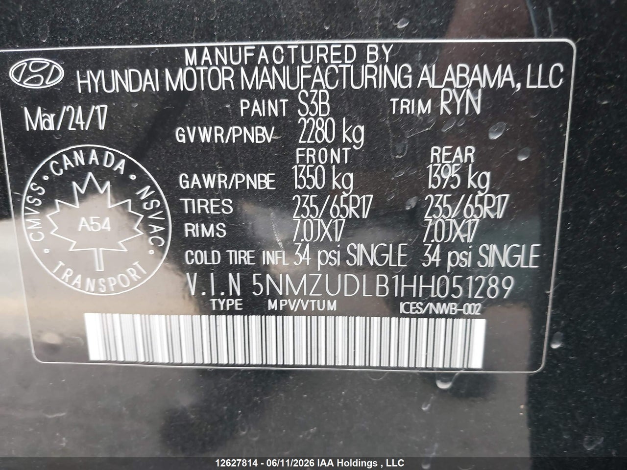 2017 HYUNDAI SANTA FE SPORT 2.4 PREMIUM thumbnail 10