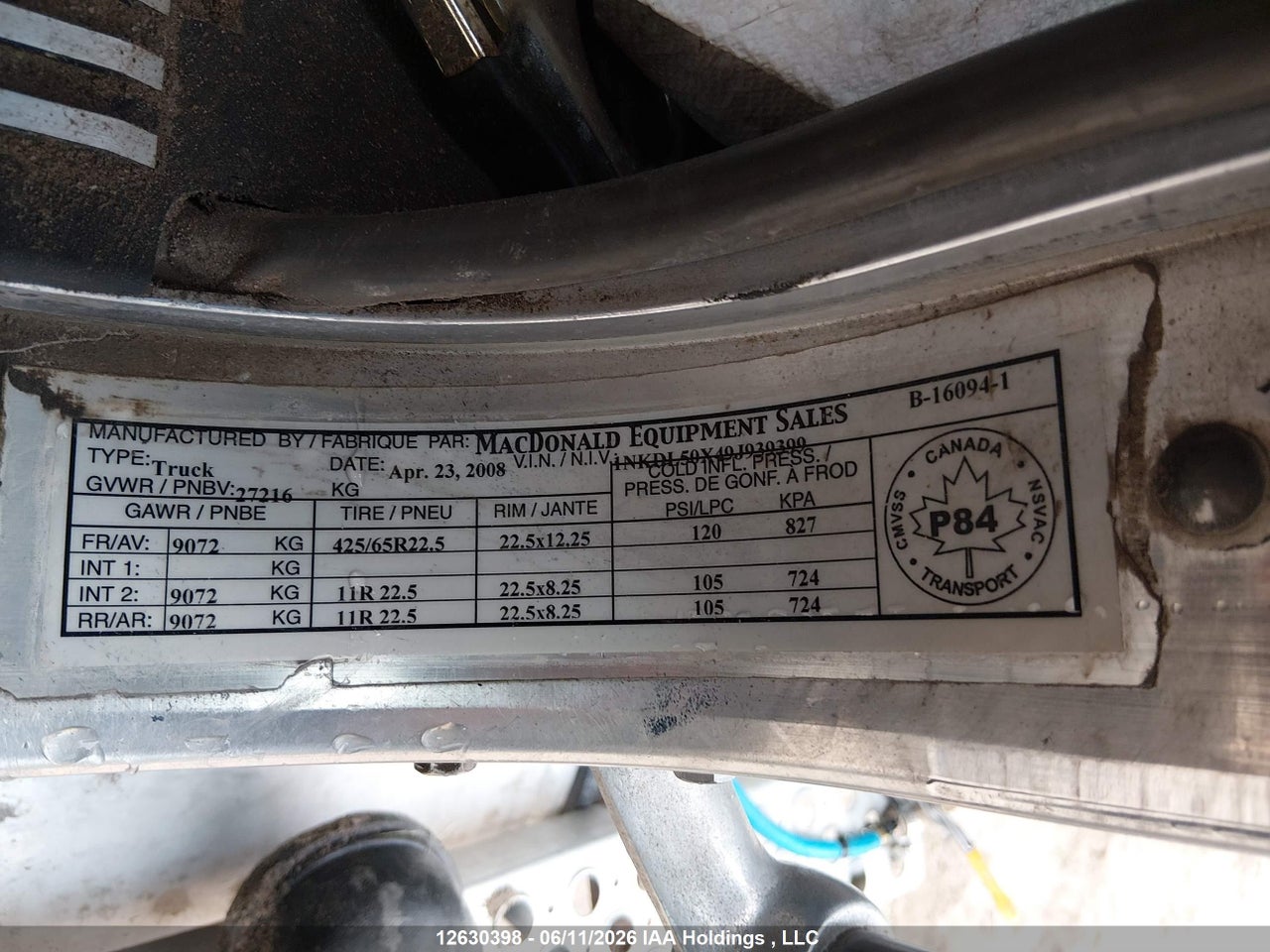 2009 KENWORTH CONSTRUCTION T800 thumbnail 10