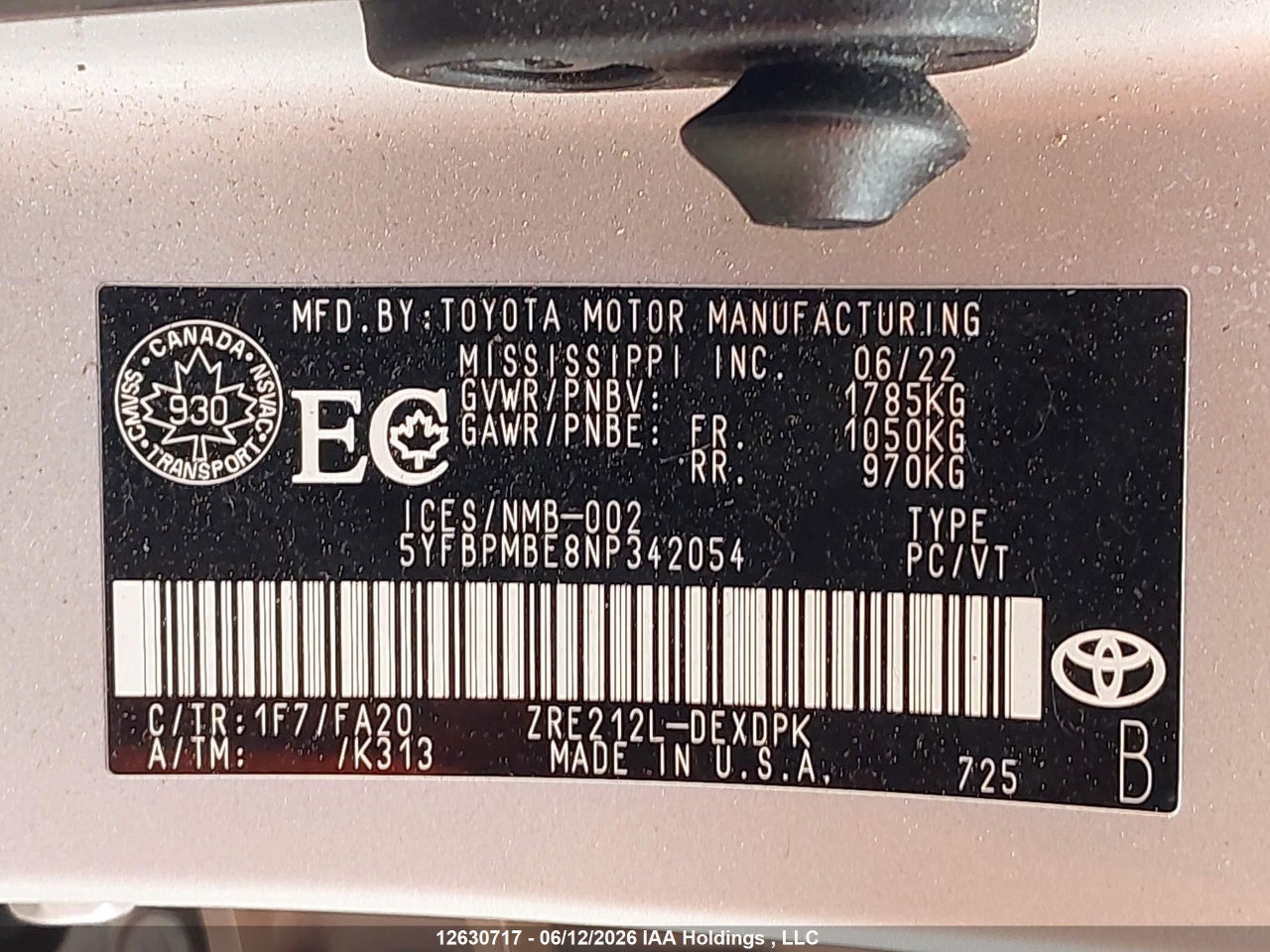 2022 TOYOTA COROLLA LE/XLE thumbnail 10