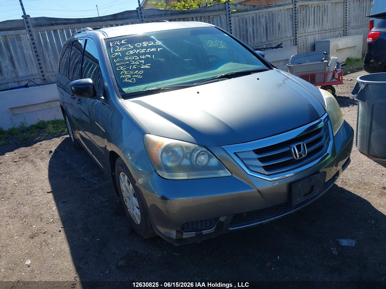 2009 HONDA ODYSSEY LX thumbnail 2