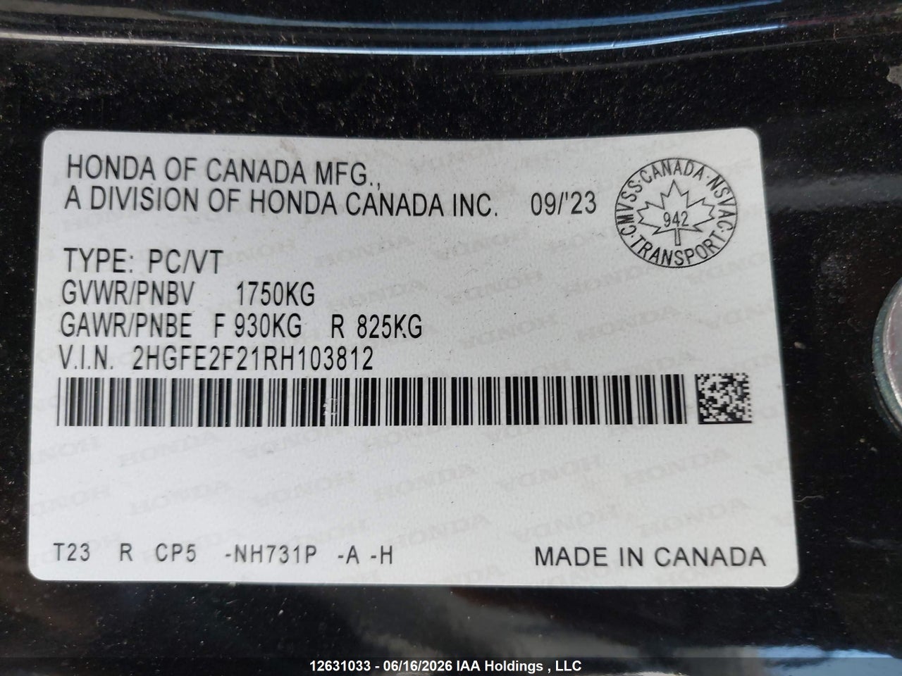 2024 HONDA CIVIC thumbnail 10