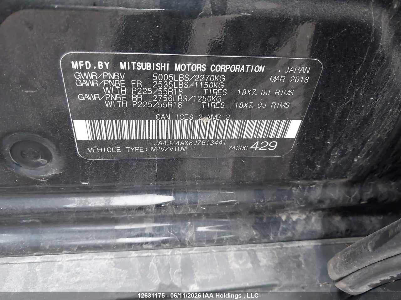 2018 MITSUBISHI OUTLANDER GT thumbnail 10