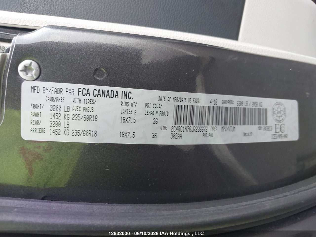 2018 CHRYSLER PACIFICA HYBRID LIMITED thumbnail 10