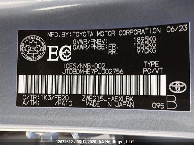 2023 TOYOTA COROLLA LE/SE/NIGHT SHADE thumbnail 11