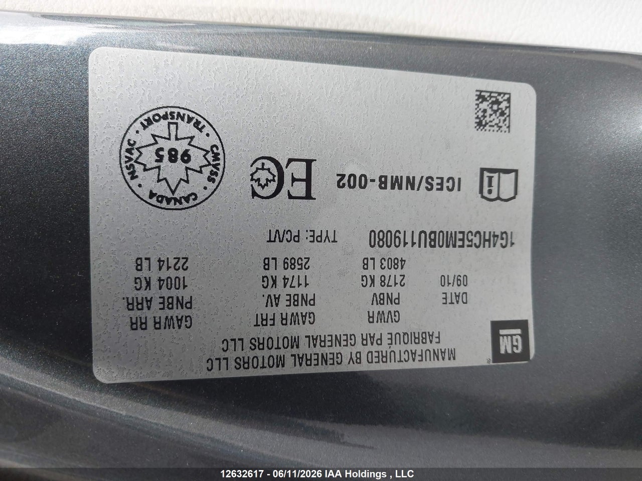 2011 BUICK LUCERNE CXL thumbnail 10
