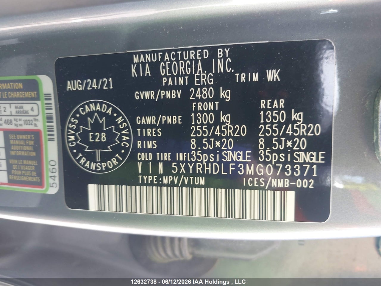 2021 KIA SORENTO 2.5T EX/2.5T EX+ thumbnail 10