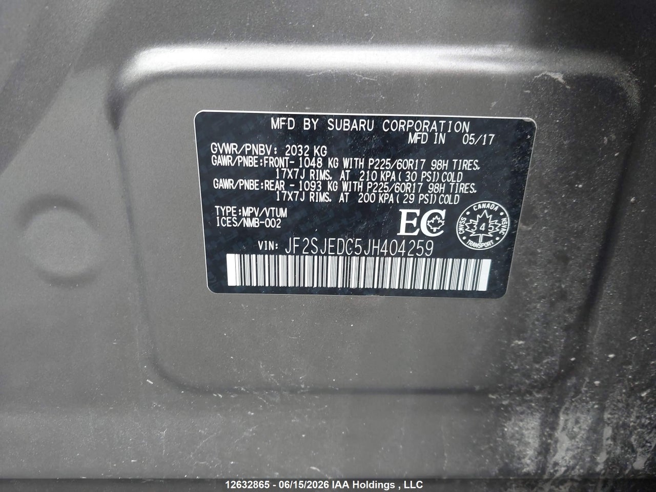 2018 SUBARU FORESTER 2.5I PREMIUM thumbnail 10