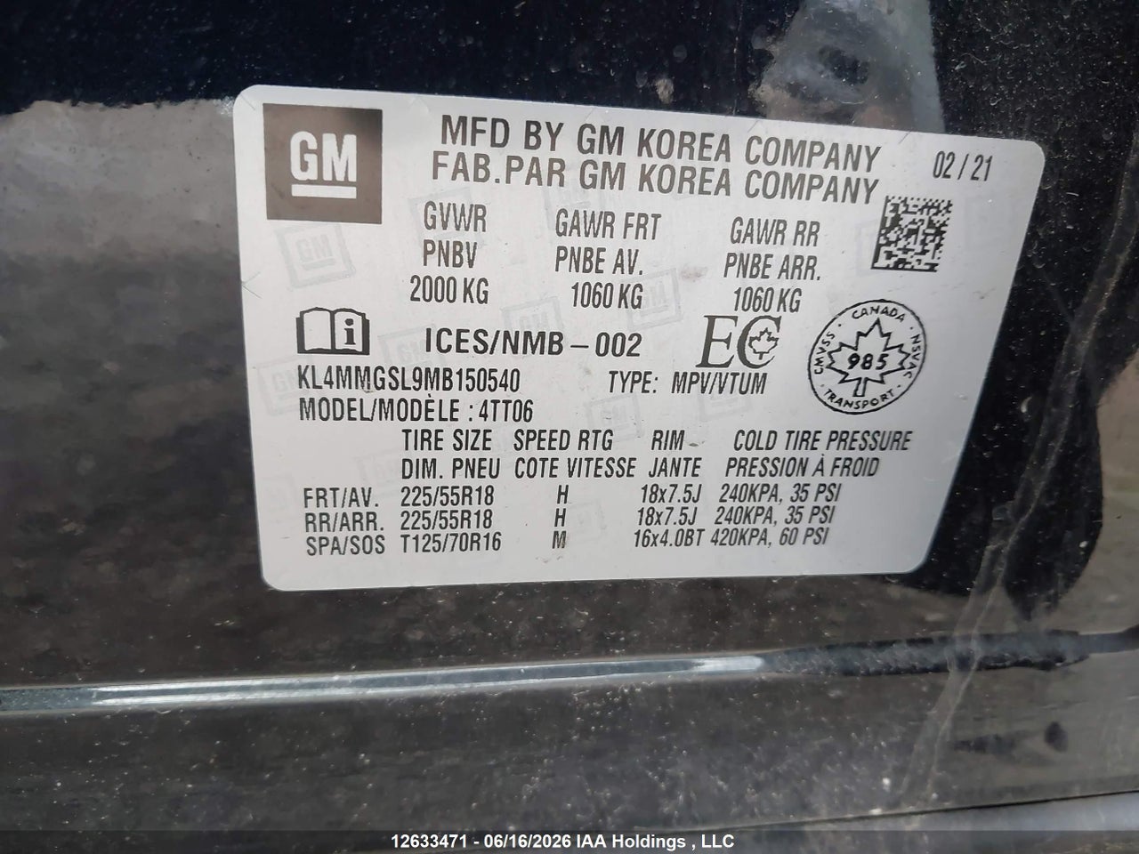 2021 BUICK ENCORE GX thumbnail 10