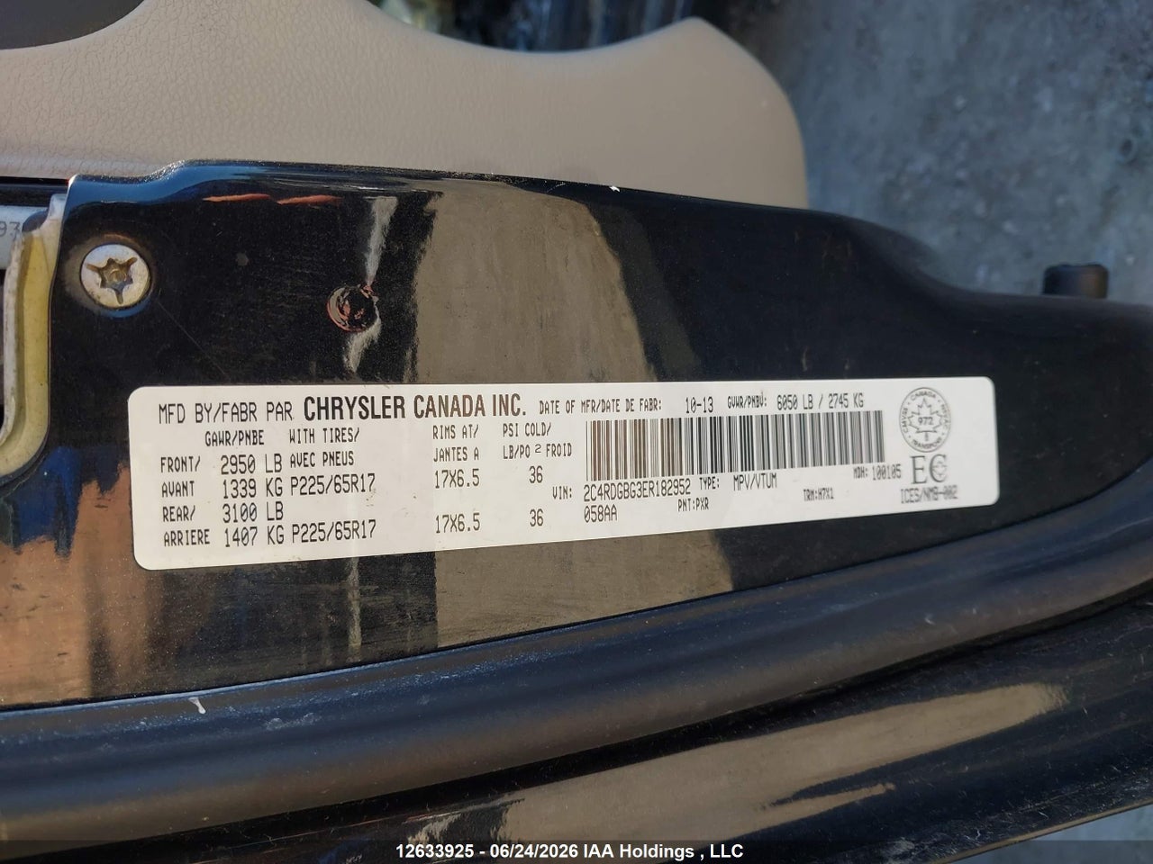 2014 DODGE GRAND CARAVAN thumbnail 10