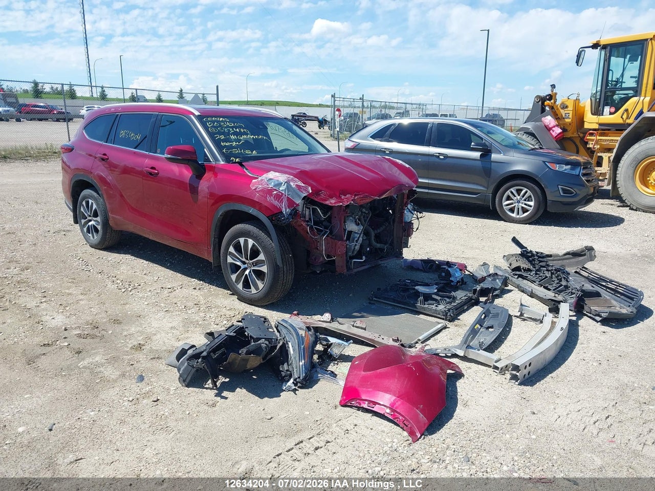 2022 TOYOTA highlander xle thumbnail 2
