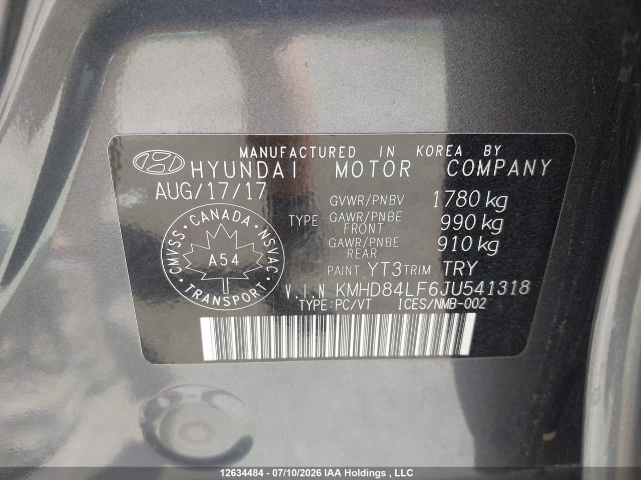 2018 HYUNDAI ELANTRA thumbnail 10