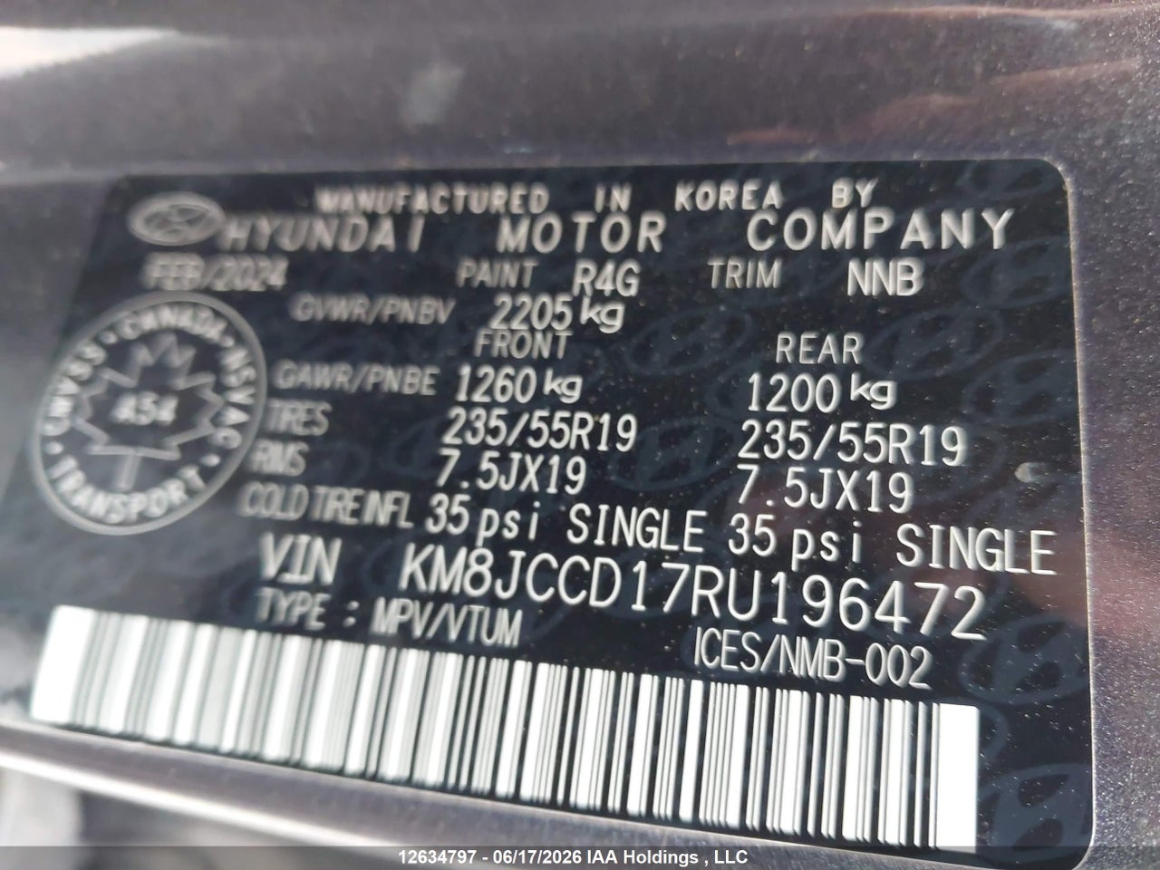 2024 HYUNDAI TUCSON SEL CONVENIENCE thumbnail 10