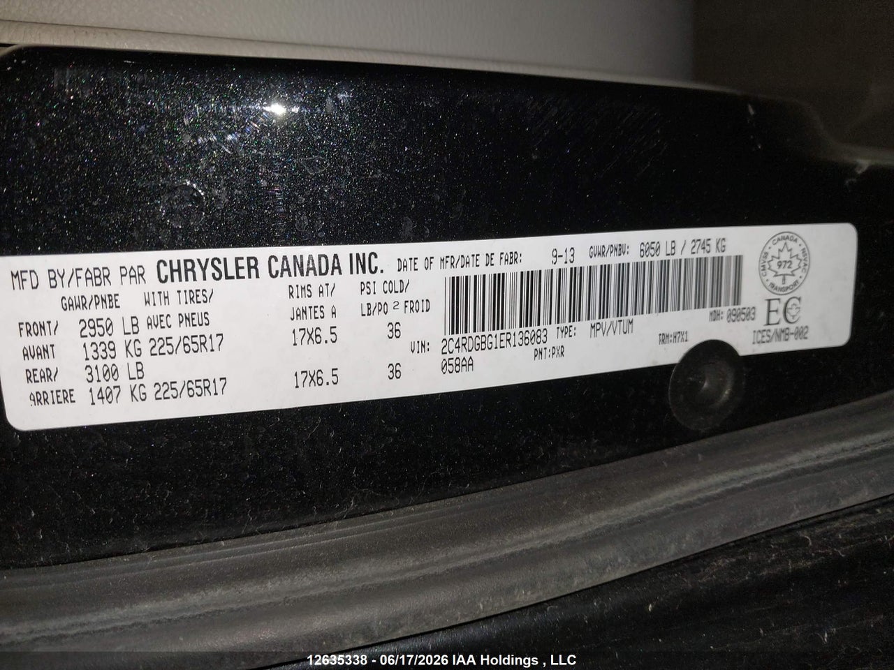 2014 DODGE GRAND CARAVAN thumbnail 10