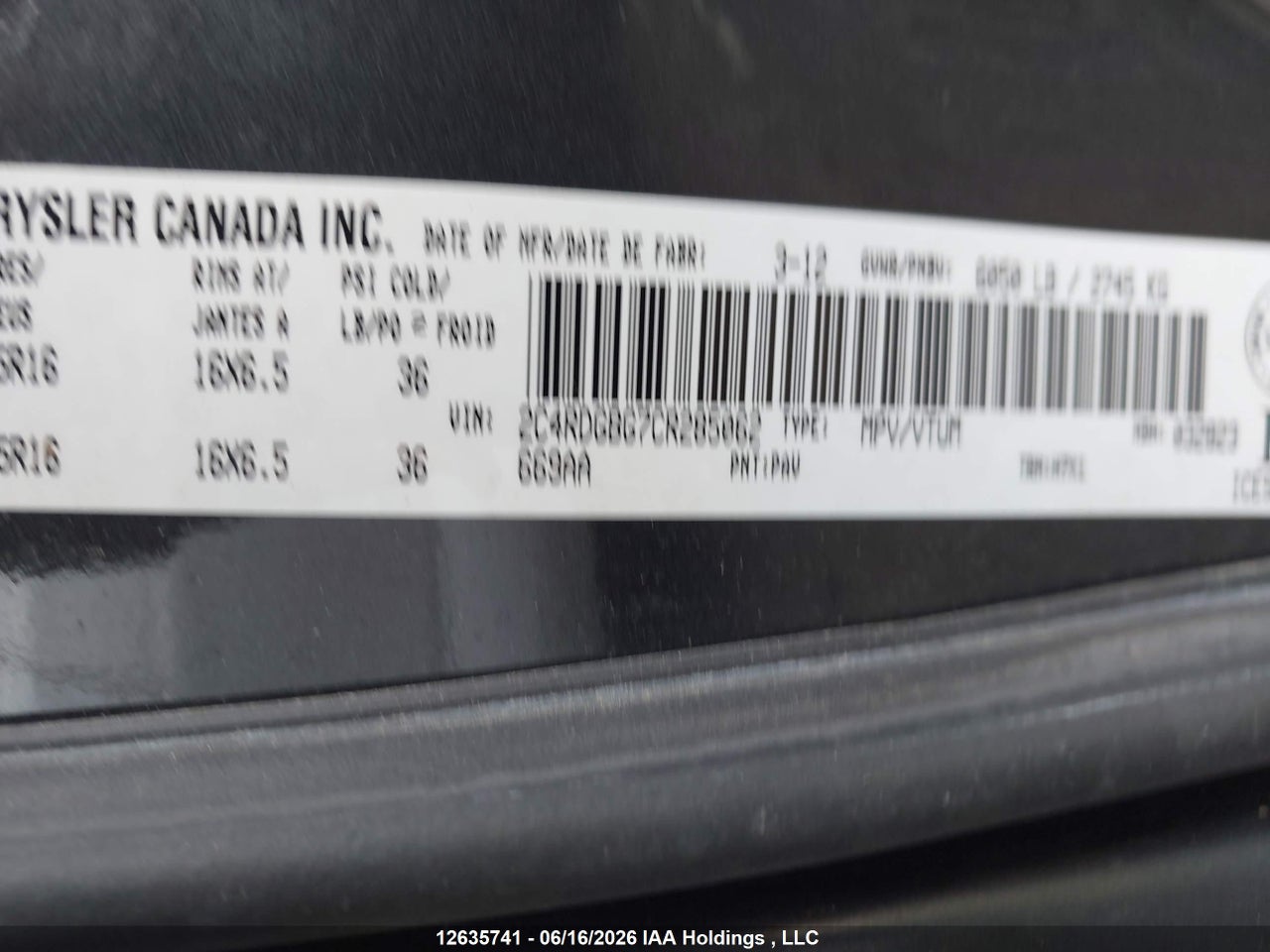 2012 DODGE GRAND CARAVAN thumbnail 10