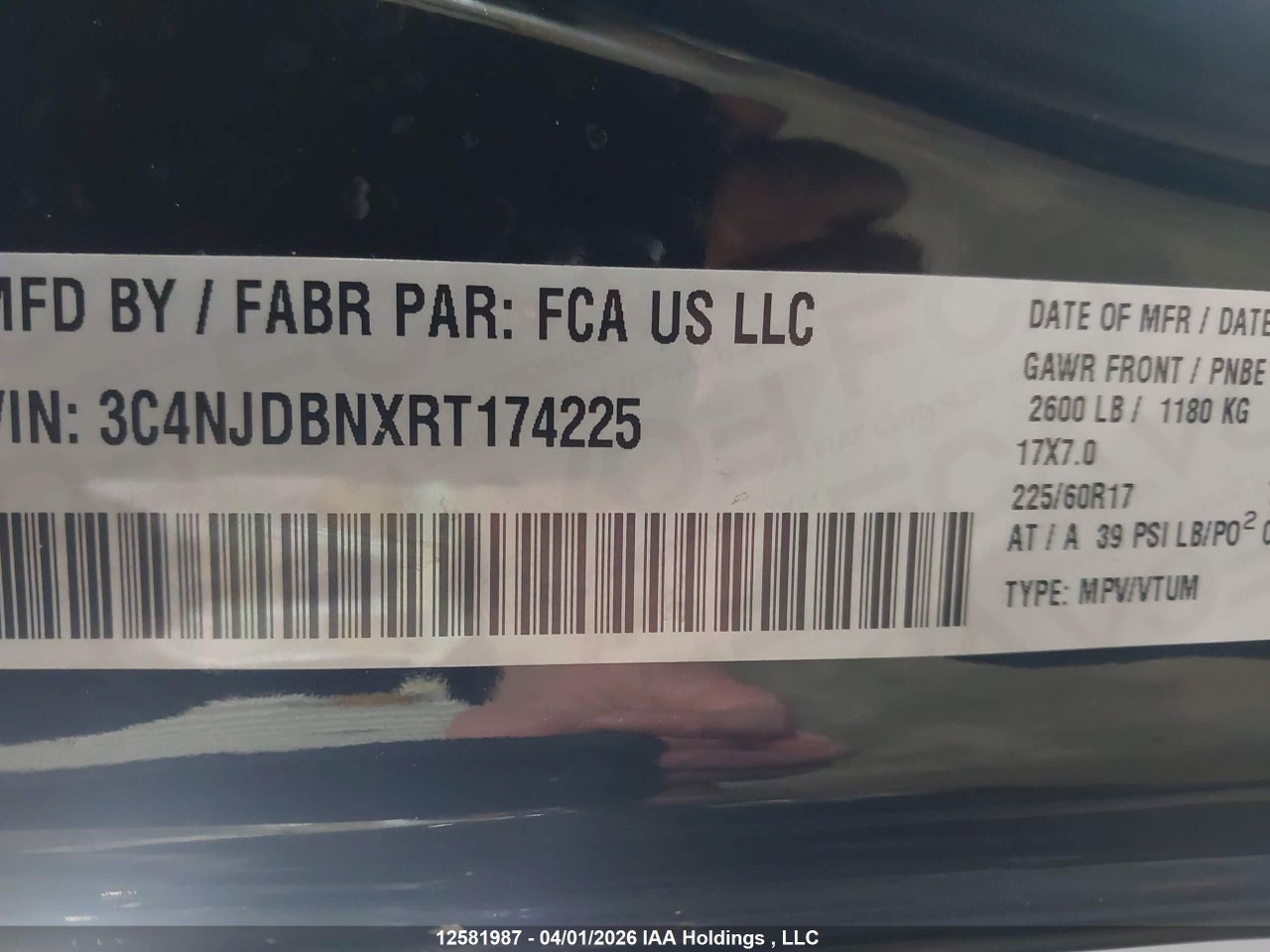 3C4NJDBNXRT174225 · 2024 JEEP COMPASS NORTH · 9/12