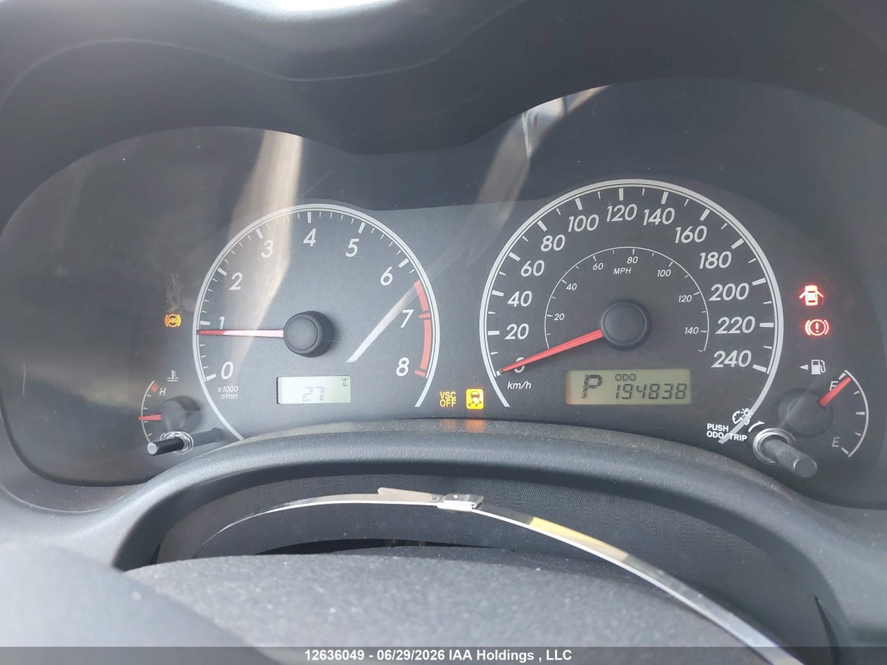 2010 TOYOTA COROLLA S thumbnail 8