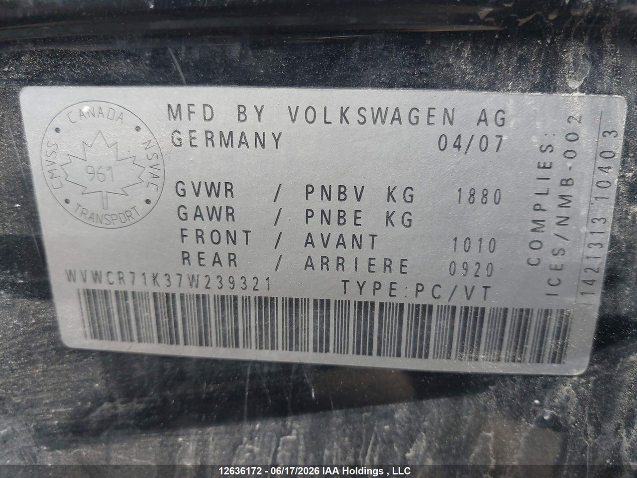 2007 VOLKSWAGEN RABBIT thumbnail 10