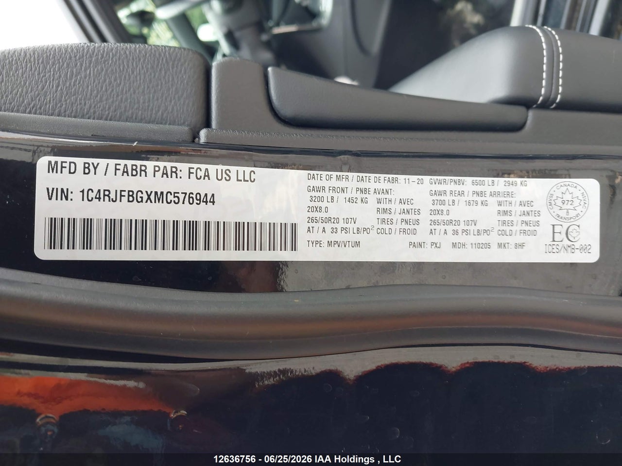 2021 JEEP GRAND CHEROKEE LIMITED thumbnail 10