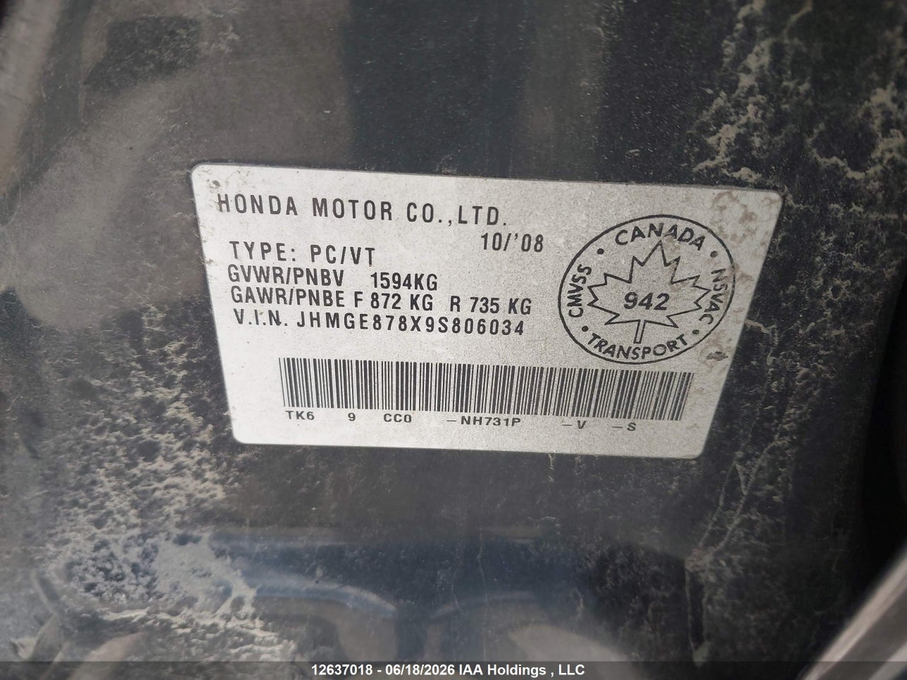 2009 HONDA FIT SPORT thumbnail 10