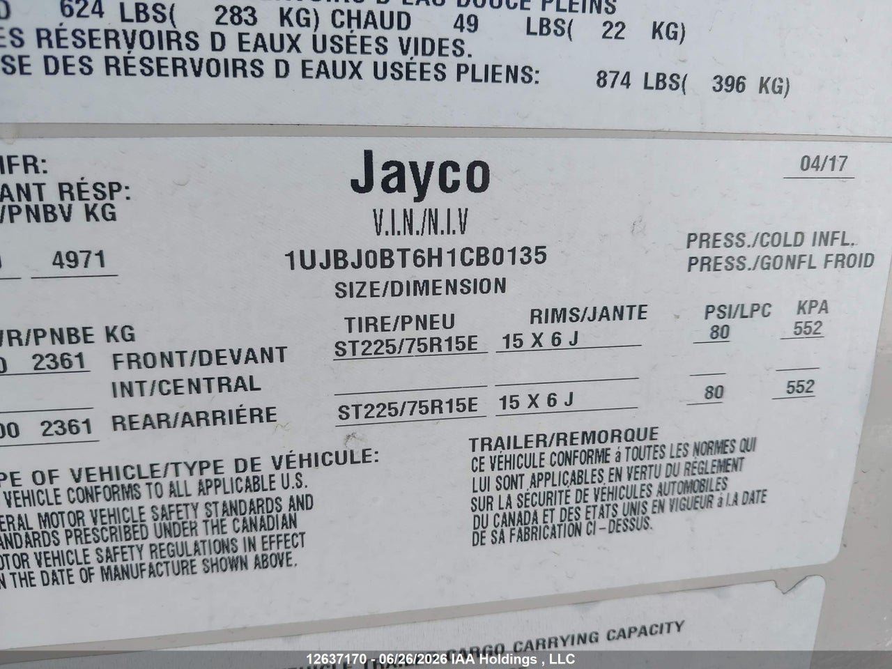 2017 JAYCO EAGLE 29.5 BHOK thumbnail 10
