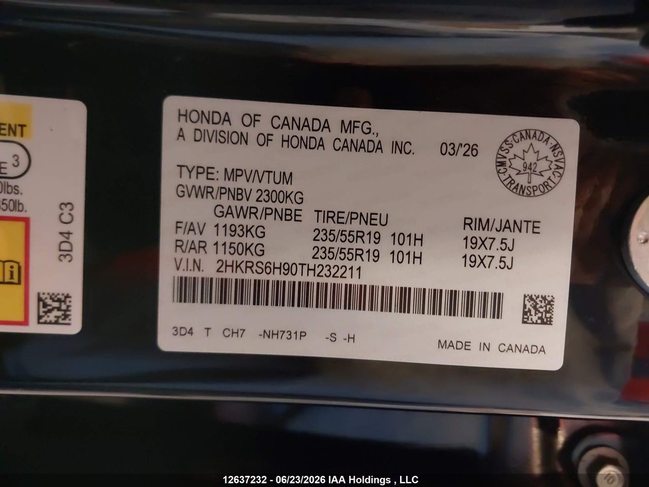 2026 HONDA CR-V SPORT TOURING thumbnail 10