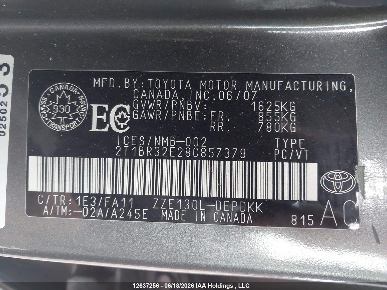 2008 TOYOTA COROLLA CE/LE/S thumbnail 10
