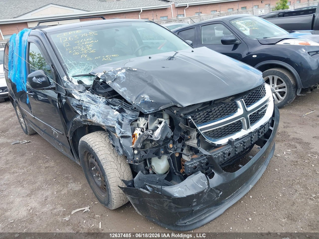 2012 DODGE GRAND CARAVAN SE thumbnail 2