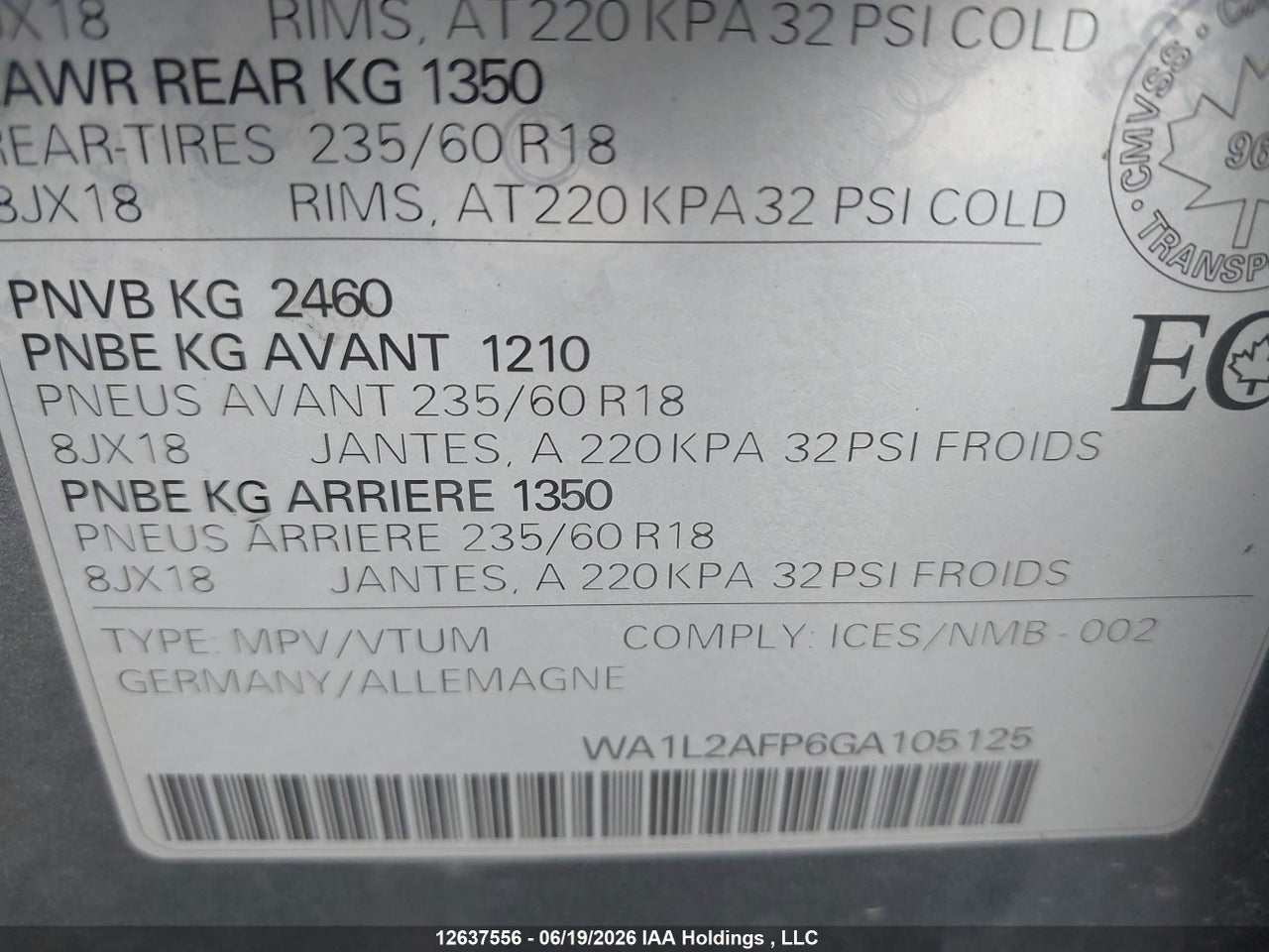 2016 AUDI Q5 PREMIUM PLUS thumbnail 10