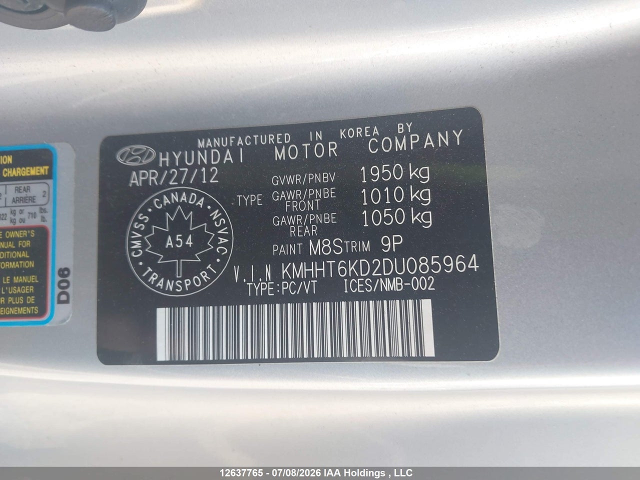 2013 HYUNDAI GENESIS thumbnail 10