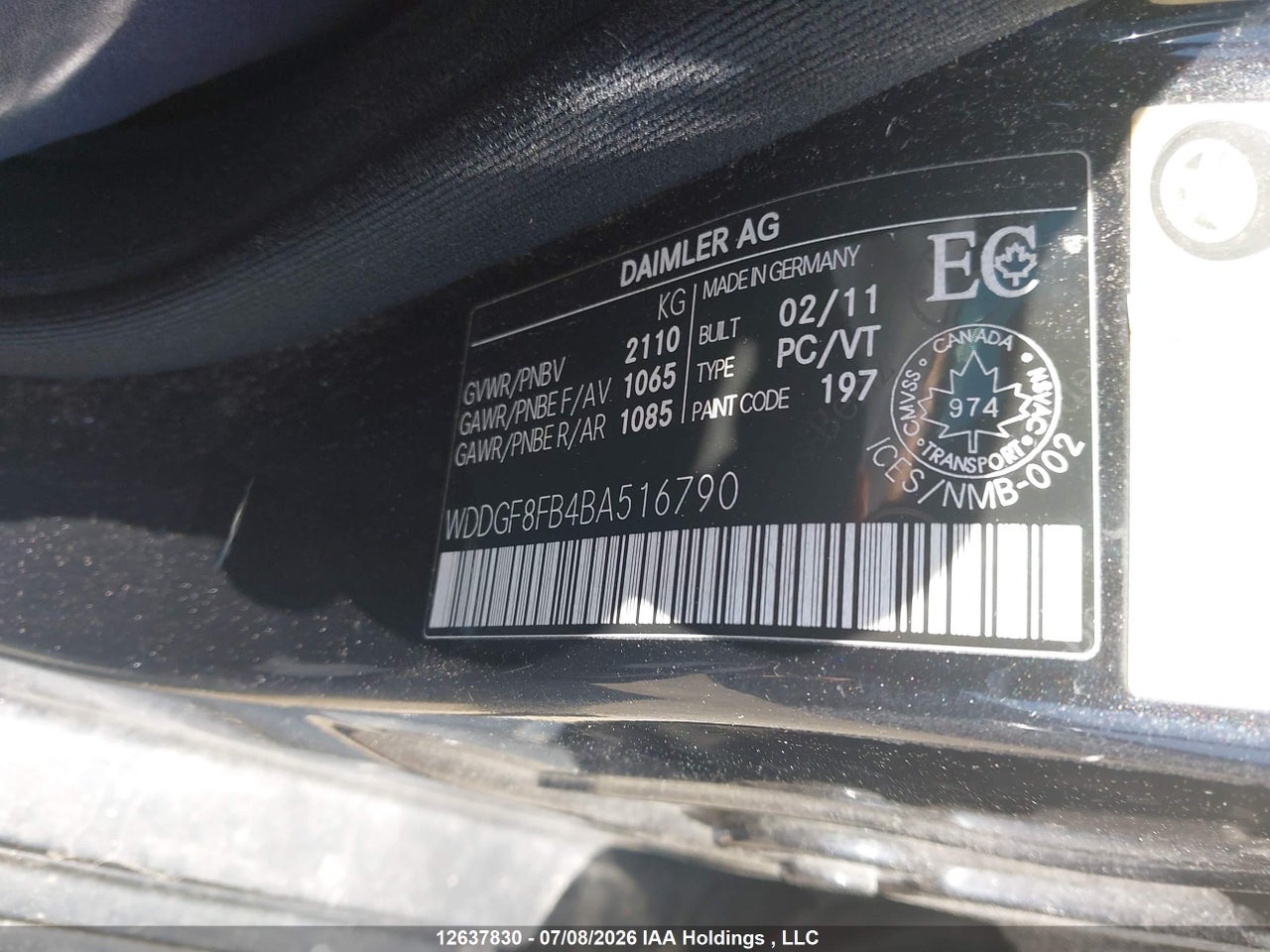 2011 MERCEDES BENZ C 250 4MATIC thumbnail 10