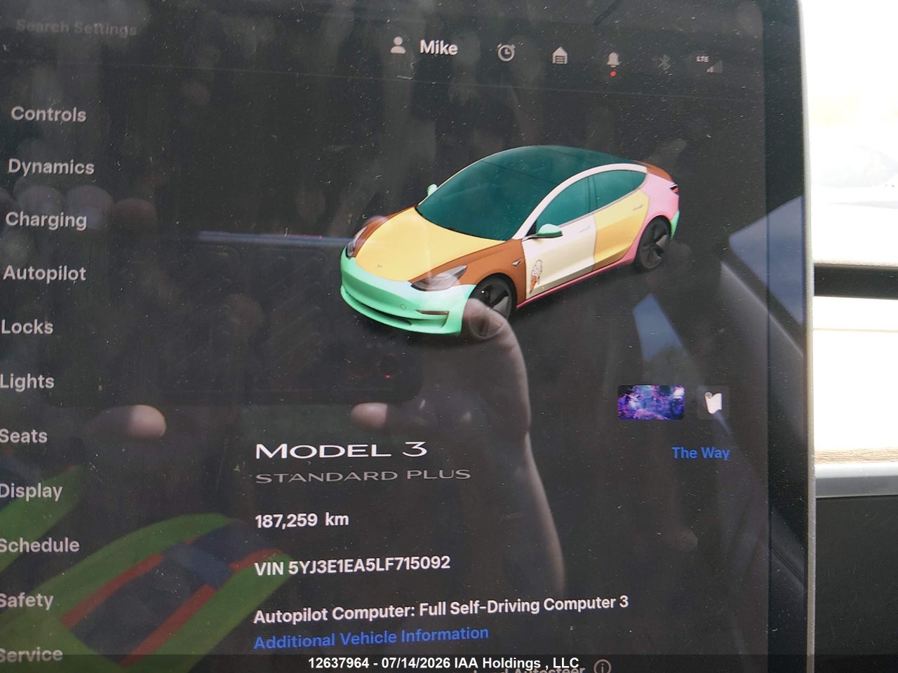 2020 TESLA MODEL 3 STANDARD RANGE PLUS thumbnail 8
