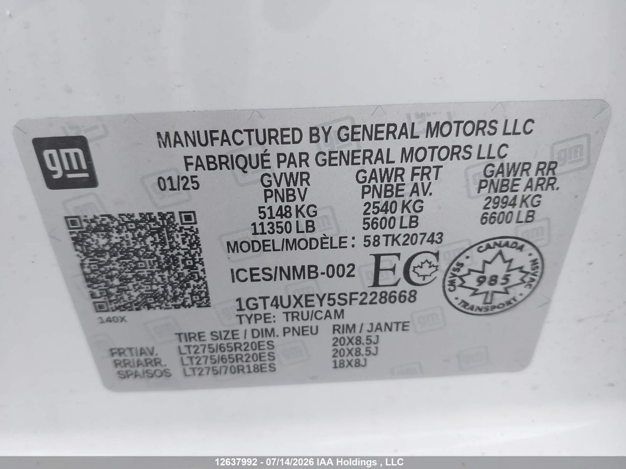 2025 GMC SIERRA 2500HD , STANDARD BED, DENALI ULTIMATE, 4WD thumbnail 10