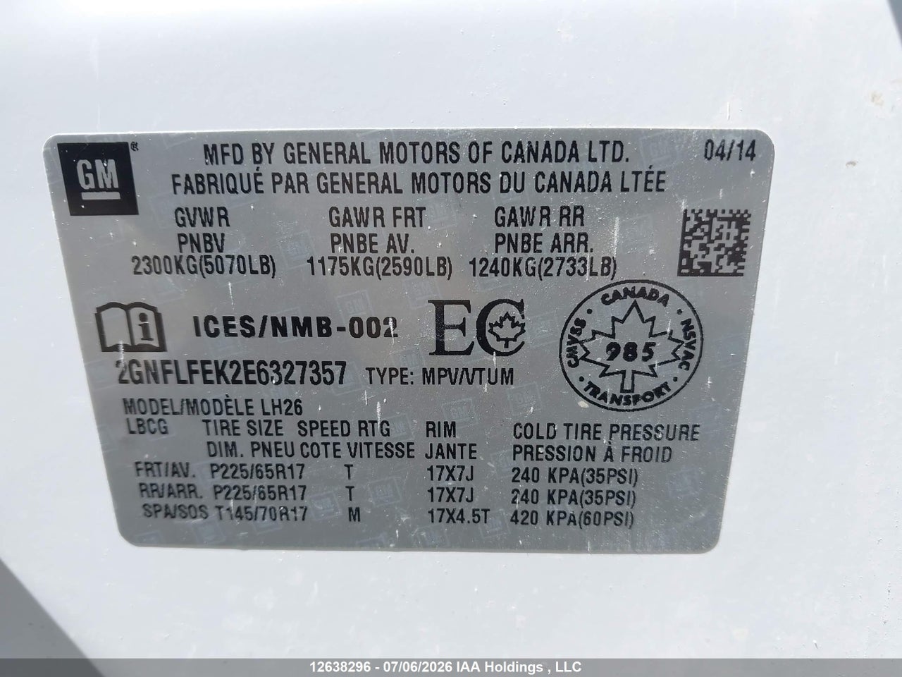 2014 CHEVROLET EQUINOX 1LT thumbnail 10
