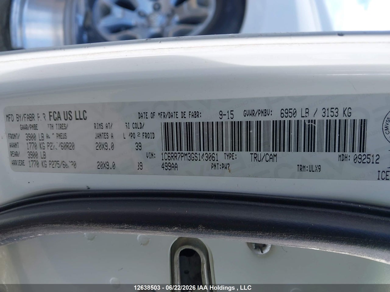 2016 RAM 1500 LONGHORN thumbnail 10