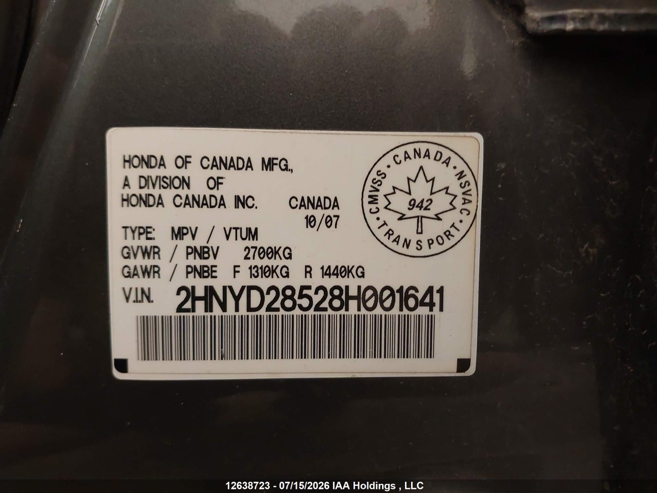 2008 ACURA MDX SPORT thumbnail 10