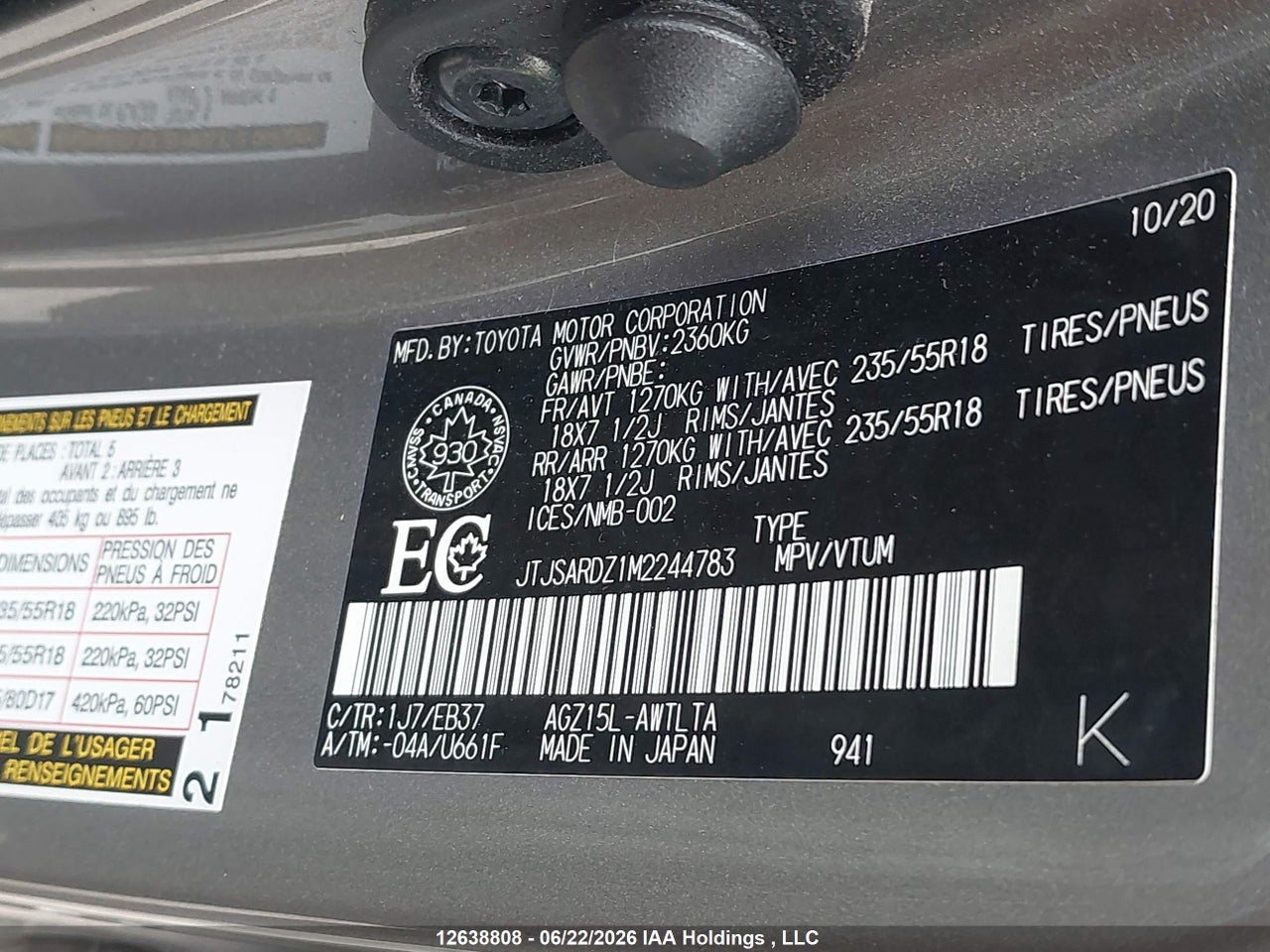 2021 LEXUS NX 300 BASE/300 LUXURY/300 F SPORT thumbnail 10