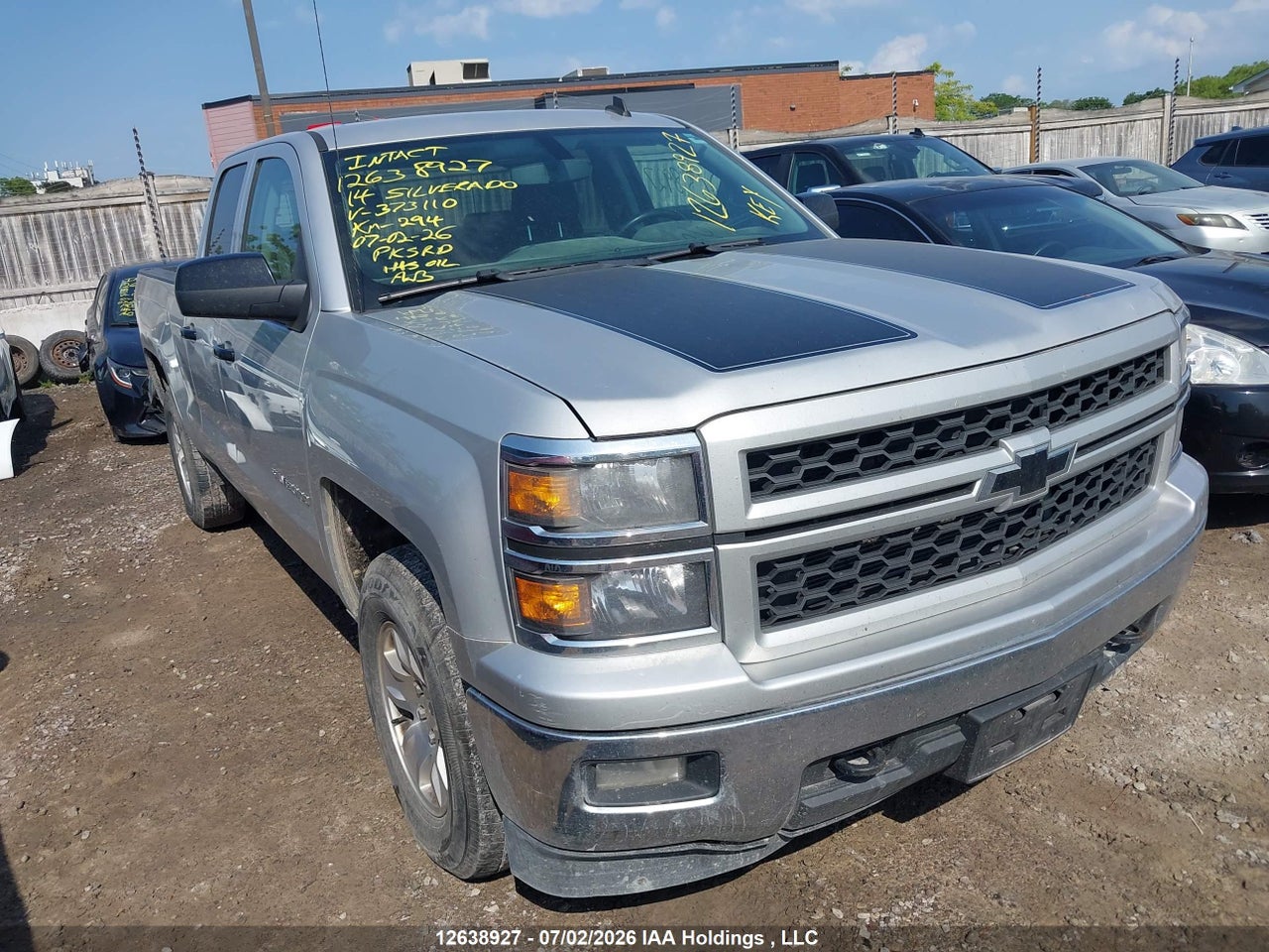 2014 CHEVROLET SILVERADO 1500 thumbnail 2