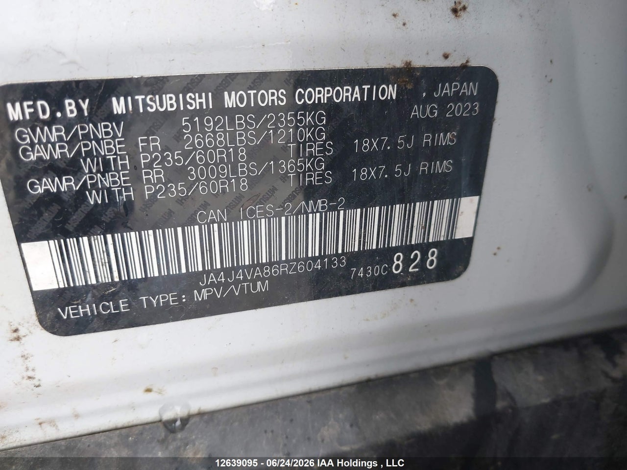 2024 MITSUBISHI OUTLANDER LE/SE/SEL thumbnail 10