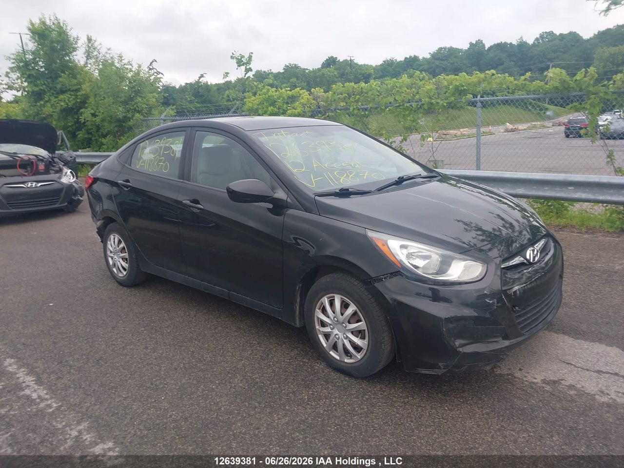 2012 HYUNDAI ACCENT GL thumbnail 2