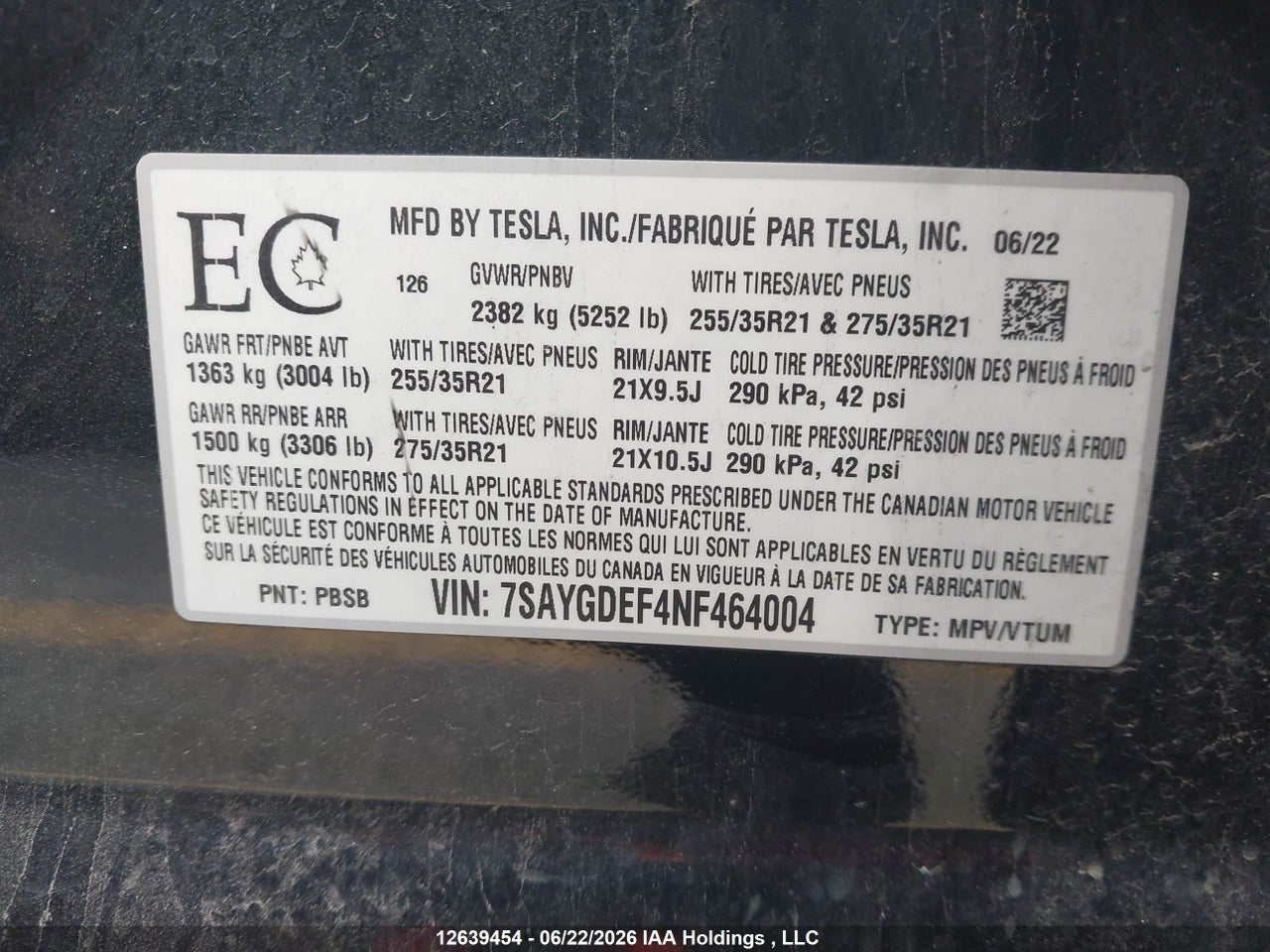2022 TESLA MODEL Y PERFORMANCE thumbnail 10