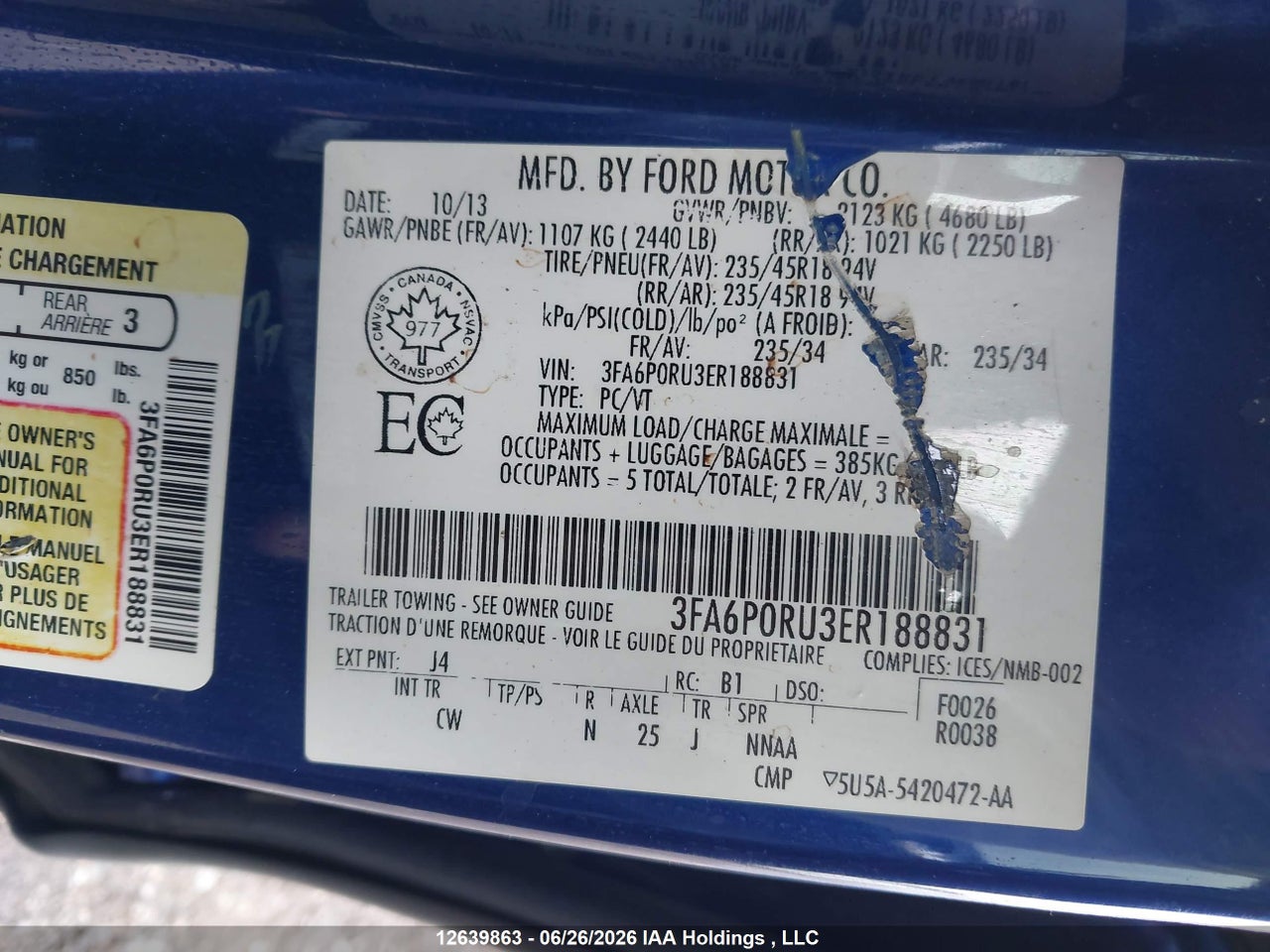 2014 FORD FUSION HYBRID TITANIUM thumbnail 10