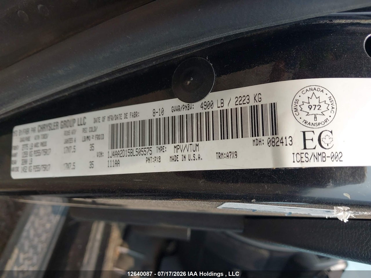 2011 JEEP WRANGLER SPORT thumbnail 10