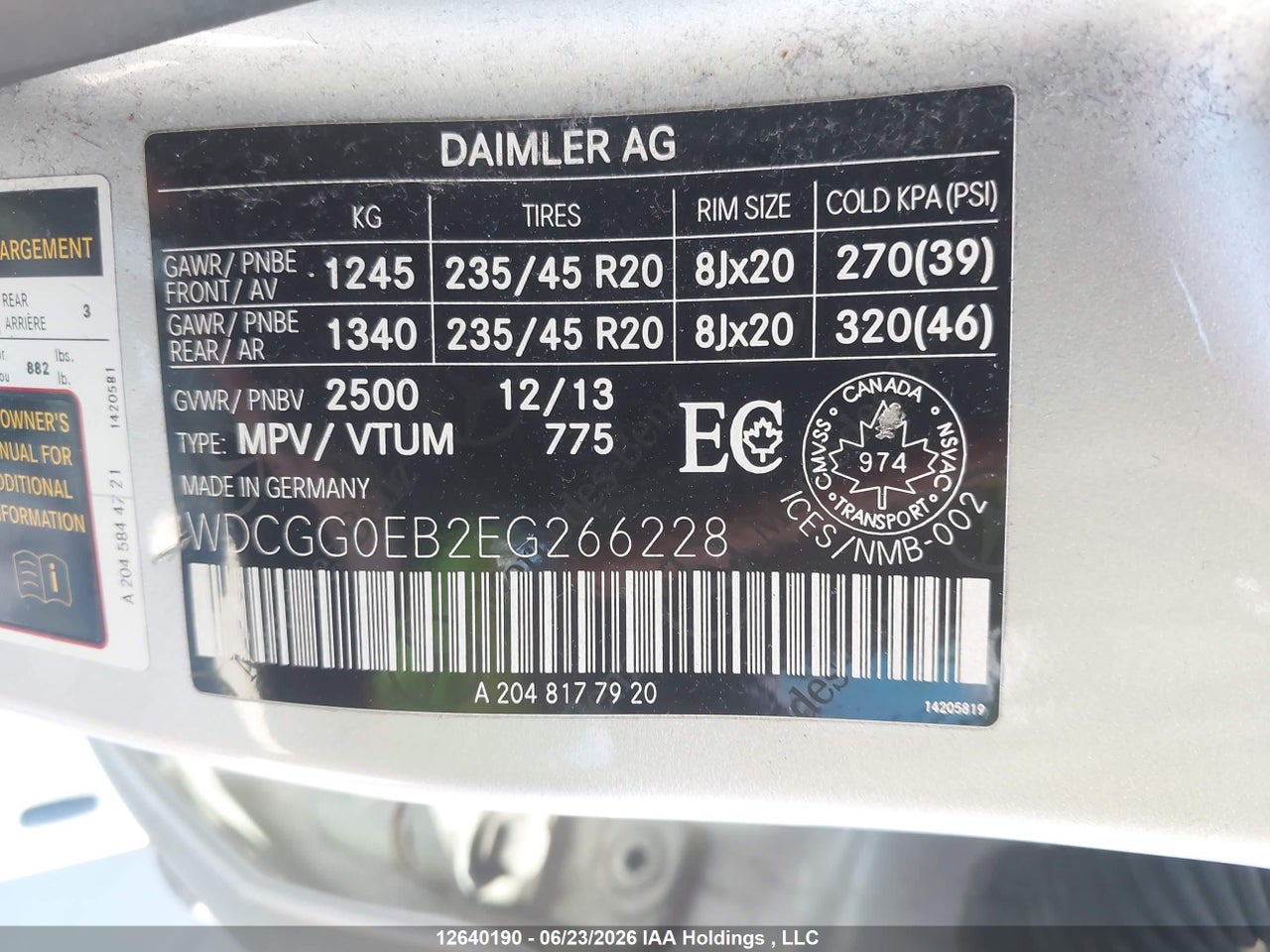 2014 MERCEDES BENZ GLK 250 BLUETEC 4MATIC thumbnail 10