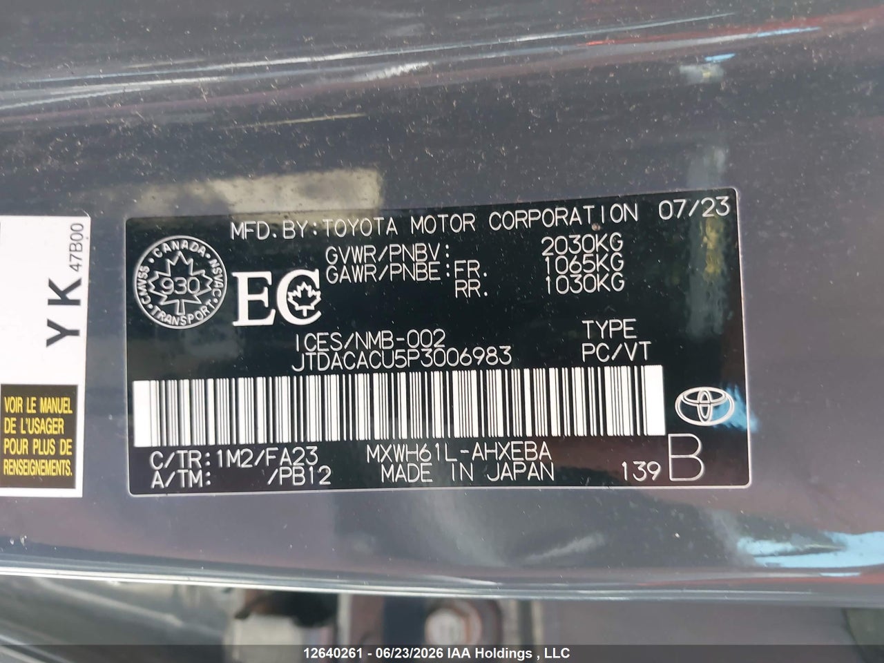 2023 TOYOTA PRIUS PRIME SE thumbnail 10